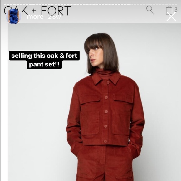 OAK+FORT Corduroy Pant Set - Picture 3 of 5